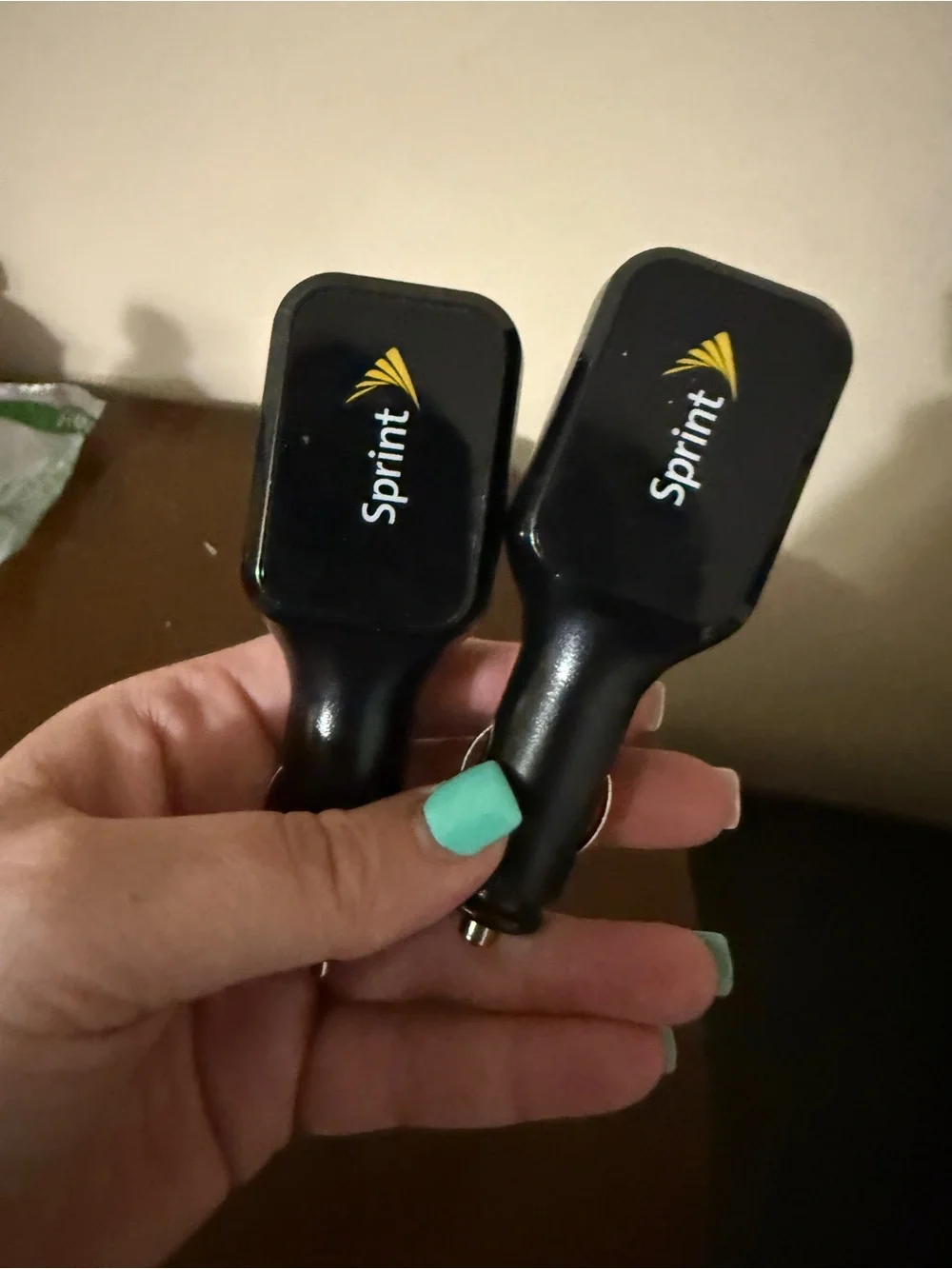 Two Original 2 in 1, Home & car charger head - EUC.